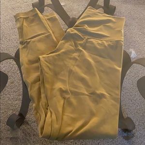 Gold Lululemon leggings